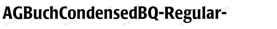 AGBuchCondensedBQ-Regular字体转换