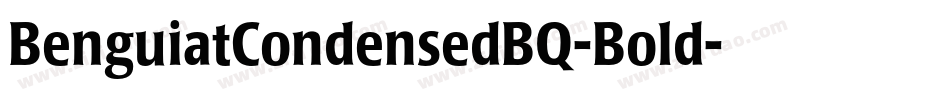 BenguiatCondensedBQ-Bold字体转换
