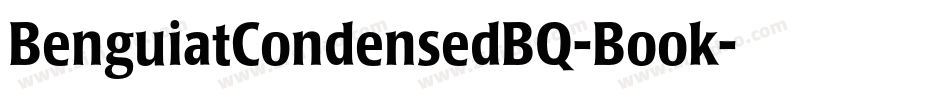 BenguiatCondensedBQ-Book字体转换