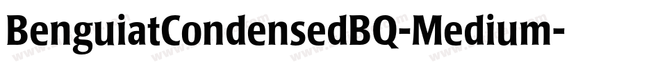 BenguiatCondensedBQ-Medium字体转换
