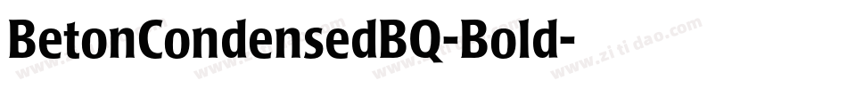 BetonCondensedBQ-Bold字体转换