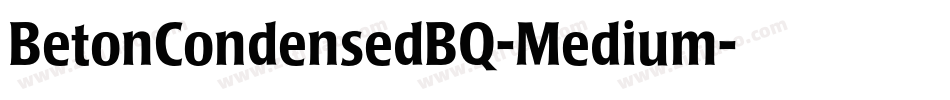 BetonCondensedBQ-Medium字体转换