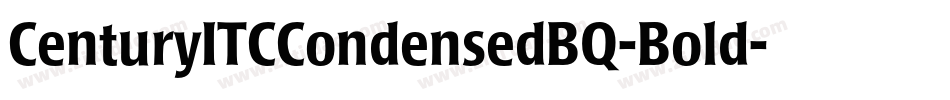 CenturyITCCondensedBQ-Bold字体转换