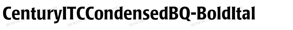 CenturyITCCondensedBQ-BoldItalic字体转换