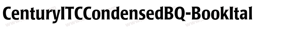 CenturyITCCondensedBQ-BookItalic字体转换