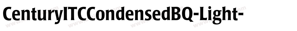 CenturyITCCondensedBQ-Light字体转换