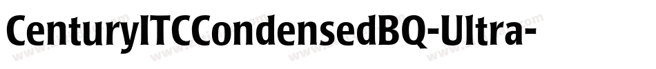 CenturyITCCondensedBQ-Ultra字体转换