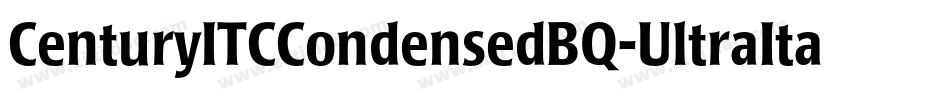 CenturyITCCondensedBQ-UltraItalic字体转换