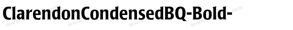 ClarendonCondensedBQ-Bold字体转换