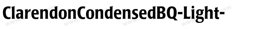 ClarendonCondensedBQ-Light字体转换