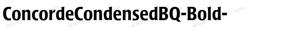 ConcordeCondensedBQ-Bold字体转换