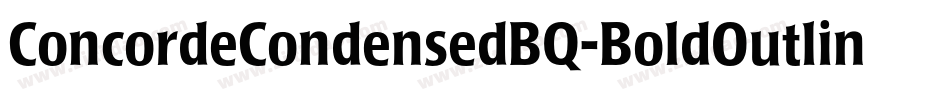 ConcordeCondensedBQ-BoldOutline字体转换