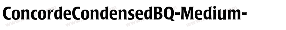 ConcordeCondensedBQ-Medium字体转换
