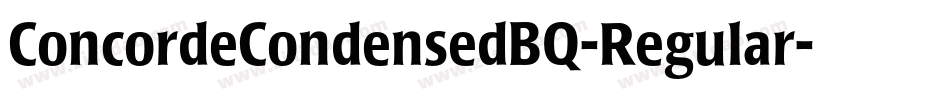 ConcordeCondensedBQ-Regular字体转换