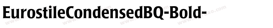 EurostileCondensedBQ-Bold字体转换