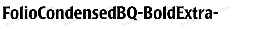 FolioCondensedBQ-BoldExtra字体转换