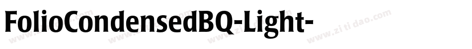 FolioCondensedBQ-Light字体转换
