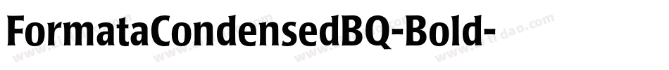 FormataCondensedBQ-Bold字体转换