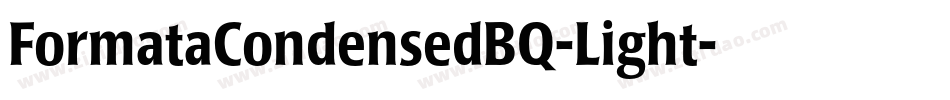 FormataCondensedBQ-Light字体转换
