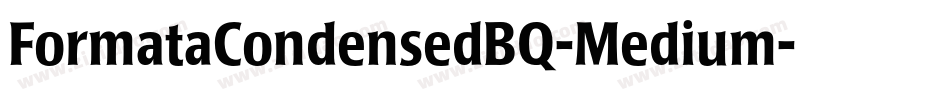 FormataCondensedBQ-Medium字体转换