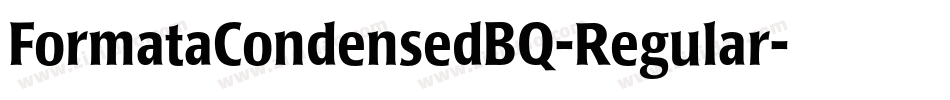 FormataCondensedBQ-Regular字体转换