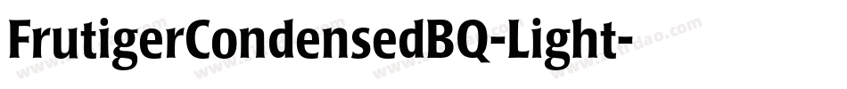 FrutigerCondensedBQ-Light字体转换
