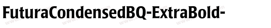 FuturaCondensedBQ-ExtraBold字体转换
