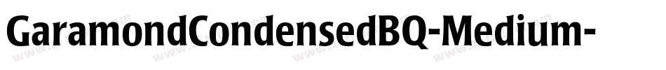GaramondCondensedBQ-Medium字体转换