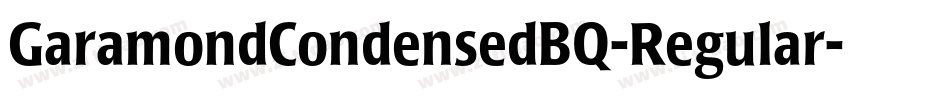 GaramondCondensedBQ-Regular字体转换