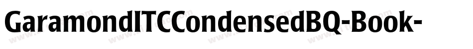 GaramondITCCondensedBQ-Book字体转换