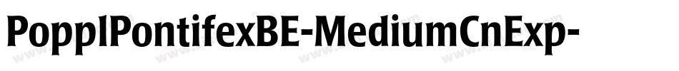 PopplPontifexBE-MediumCnExp字体转换
