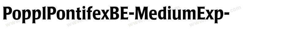 PopplPontifexBE-MediumExp字体转换