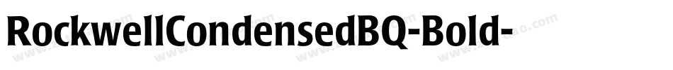 RockwellCondensedBQ-Bold字体转换