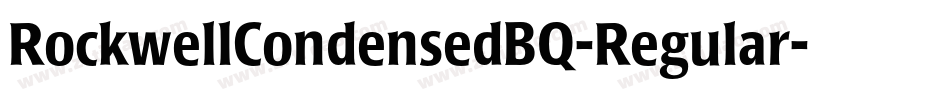 RockwellCondensedBQ-Regular字体转换