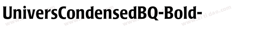 UniversCondensedBQ-Bold字体转换
