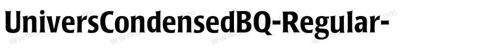 UniversCondensedBQ-Regular字体转换