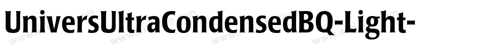 UniversUltraCondensedBQ-Light字体转换
