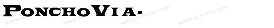 PonchoVia字体转换