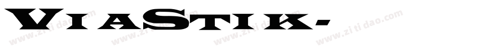 ViaStik字体转换