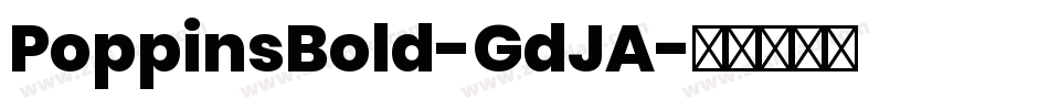 PoppinsBold-GdJA字体转换