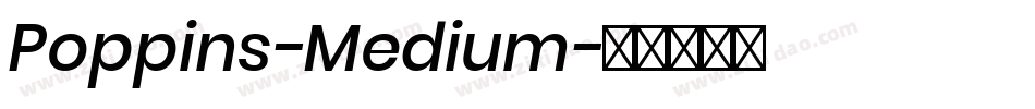 Poppins-Medium字体转换