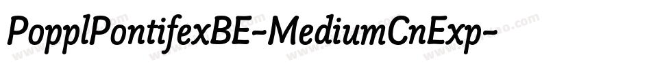 PopplPontifexBE-MediumCnExp字体转换