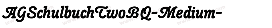 AGSchulbuchTwoBQ-Medium字体转换