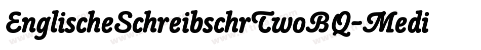 EnglischeSchreibschrTwoBQ-Medium字体转换