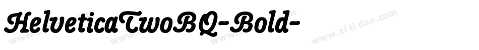 HelveticaTwoBQ-Bold字体转换