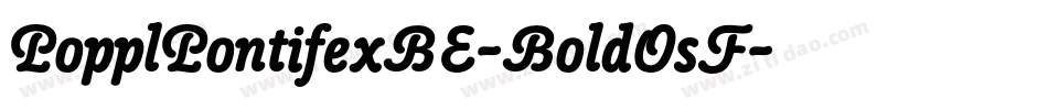 PopplPontifexBE-BoldOsF字体转换