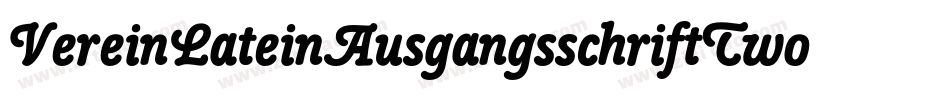 VereinLateinAusgangsschriftTwoBQ字体转换