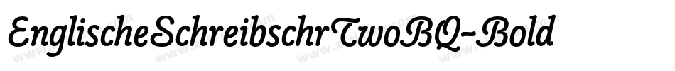 EnglischeSchreibschrTwoBQ-Bold字体转换