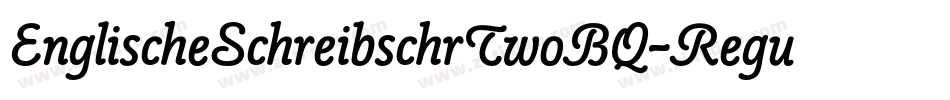 EnglischeSchreibschrTwoBQ-Regular字体转换
