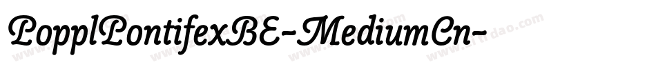 PopplPontifexBE-MediumCn字体转换